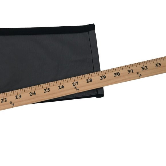 NWT Bisou Bisou Womens Gray Faux Vegan Front Black Knit Back Jegging Size 10 - Picture 7 of 13